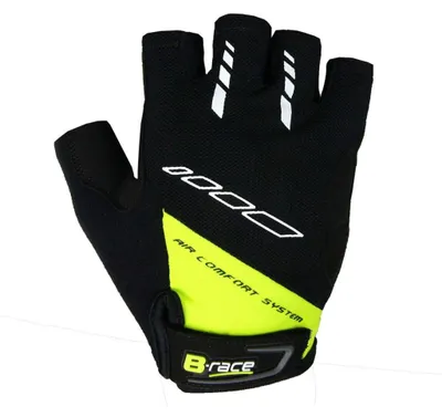 Produktbild von Fahrradhandschuhe, B-RACE BUMP, Gelpolsterung, Größe L, Schwarz