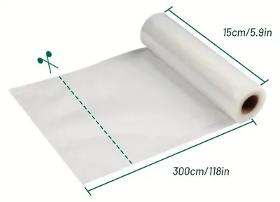 Obrázek produktu pro Vakuovací sáčky, odolné, snadno se stříhají, 15 cm × 3 m
