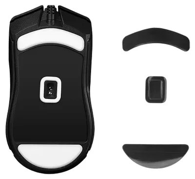 Produktbild von kwmobile Mouse Feet Sticker kompatibel mit Razer Cobra Wired Ersatz Glider - Mausfüße passgenau - Maus Glides in Schwarz