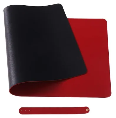 Image de Solidchoice - Tapis de souris multifonctionnel, étanche, en cuir PU