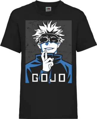 Obrázek produktu pro Dětské Triko Jujutsu Anime Manga Kaisen Satoru Gojo, 12-13 Jahr - 152 / Černá