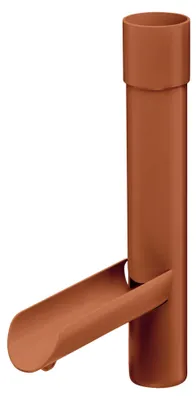 Produktbild von INEFA Regensammler für Fallrohr, PVC DN50 / 50mm Braun Wasserklappe für Regenfallrohr, Dachrinnenzubehör, Germany