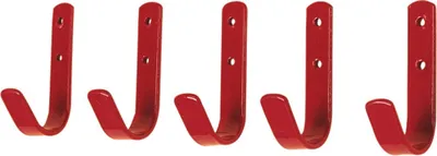 Produktbild von Stubbs Allzweck Haken Set (5 Stück/Packung) BZ1067 (Einheitsgröße) (Rot)