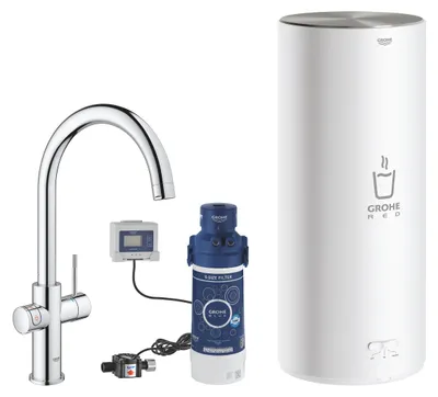 Zdjęcie produktu dla GROHE Red Duo, Standardowy, Chrom, Uchwyt, Pojedyńczy, Typu C, Ceramika