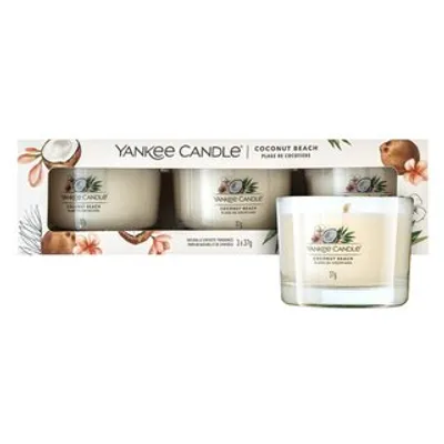 Produktbild von Yankee Candle Coconut Beach Votivkerze 3 x 37 g