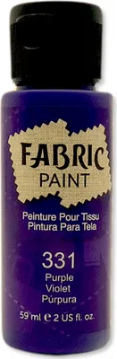 Zdjęcie produktu dla Farba do tkanin Jasnych i Ciemnych Fioletowa Aureuo 59ml Kolor Fioletowy Purple Farby