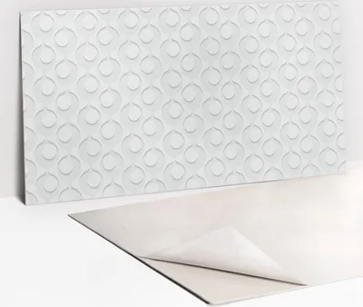 Produktbild von Dekorative PVC Wandpaneele - Küchenpaneele Rückwand hart Innenwand - 100 x 50 - Regelmäßige Kreise
