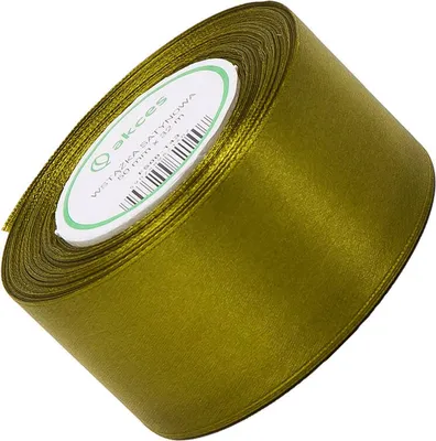 Image de Ruban de satin olive 50mm - 32mb