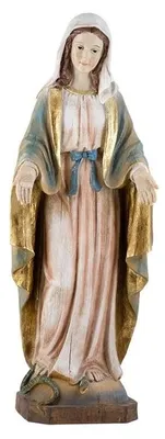 Maagdfigur aus Harz, handbemalt, 65 cm
