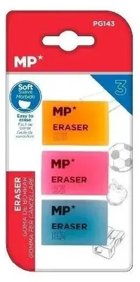 Image de Gomme à effacer super douce 3pcs