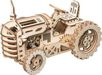 Image de RoboTime 3D Puzzle mécanique en bois Tracteur