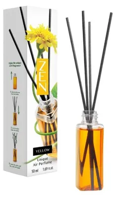 Obrázek produktu pro Tyčinkový aroma difuzér ZEN YELLOW 50 ml