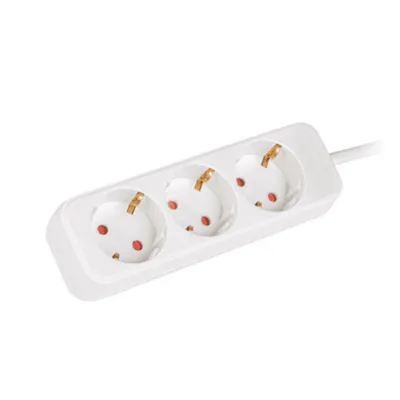 Image de Multiprise lanberg 3 prises Schuko blanc 1,5m