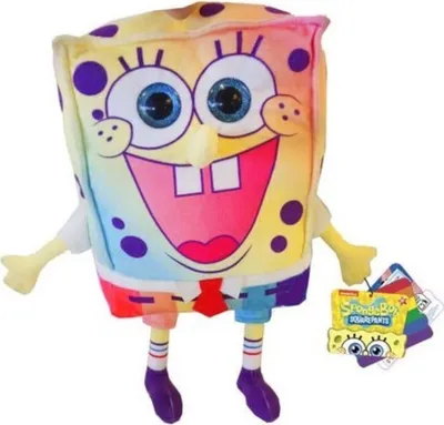 Image de Peluche Bob l'éponge, 32 cm, édition spéciale Rainbow