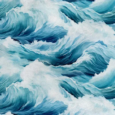 Image de Tissu velours royal en polyester pour la couture - Motif vagues - RDX2893