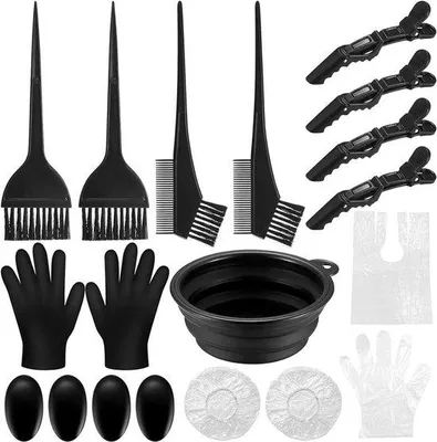 Productafbeelding van 18-delige Haarverfkwast Set voor Thuis en Salon
