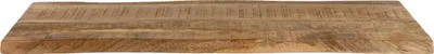 A wooden plank with a rough surface and tree edge.