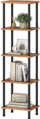Produktbild von Unyqoos Stilvolle und Geräumige Bücherregal mit 5 offenen Fächern für Zuhause und Büro