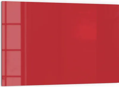 Produktbild von DEQORI Küchenrückwand Glas 60x40 cm 'Rot' Spritzschutz Bad Rückwand Küche