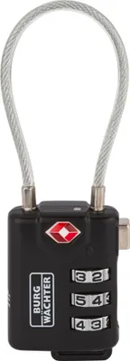 Produktbild von BURG-WÄCHTER Zahlenvorhangschloss TSA 74 30 SB 32891 sw