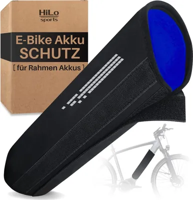 Image de Protection de batterie pour vélo électrique 28-42 cm, bleu, en néoprène