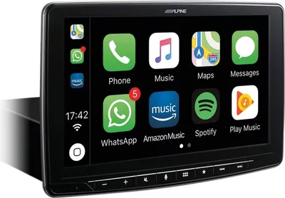 Zdjęcie produktu dla Alpine iLX-F905DU8 | Radio samochodowe z 9-calowym ekranem dotykowym, DAB+, obudową montażową 1-DIN, obsługą Apple CarPlay Wireless i Android Auto dla Fiata Ducato 8