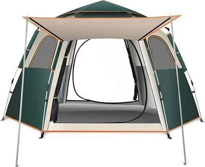 Produktbild von Campingzelt,Automatisches Pop Up Zelt, für 2-4 Personen, wasserdicht, winddicht,abnehmbarer, äußerer Zeltplane für Picknick, Camping, Berge