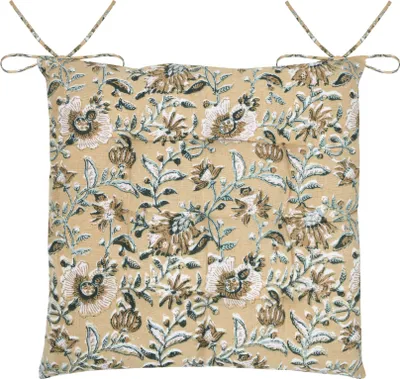 Produktbild von Stuhlkissen mit elegantem Blumenmuster