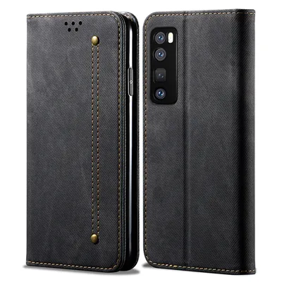 Obrázek produktu pro Huawei Nova 7 Pro Pouzdro, Kožené Peněženkové Pouzdro s Magnetickým Uzavíráním a Pouzdro s Funkcí Stojánku pro Huawei Nova 7 Pro Huawei Nova 7 Pro černé