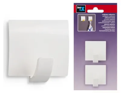 Image de Crochet Adhesifx2 Blanc             - Inofix
