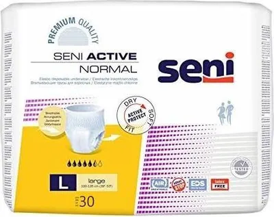 Image de Seni Active Normal Large - 3 paquets de 30 protections