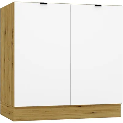 Obrázek produktu pro Dřezová skříňka D80ZL ELLEN 02 dub artisan / bílá