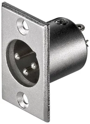 Obrázok produktu pre Goobay XLR 186-3, XLR M, Nerezová oceľ, 1 kusov