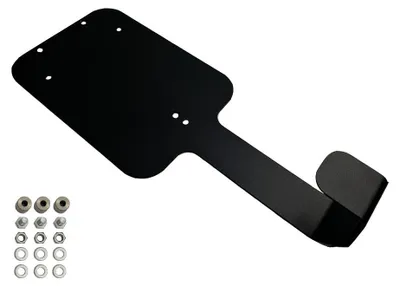 Produktbild von Wandhalterung Mercedes - Edelstahl schwarz (RAL 9005)