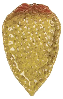 Image de Clayre & Eef Décoration Coupe 15x10x2 cm Jaune Céramique