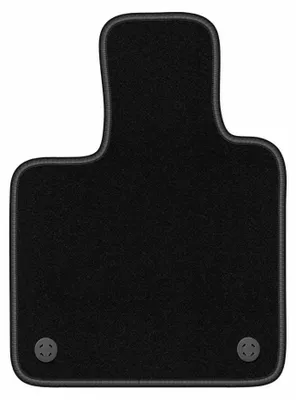 Produktbild von Fahrermatte Velours für Fiat E-500 / 500 Electric 2020- (Schrägheck) – 1-tlg, Schwarz, passgenau – Wielganizator BASIC