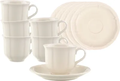 Produktbild von Villeroy & Boch Manoir Kaffeetasse mit Untertasse 120 ml 6er Set