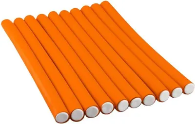 Obrázok produktu pre 10 ks pružných natáčok – 3 cm – oranžové