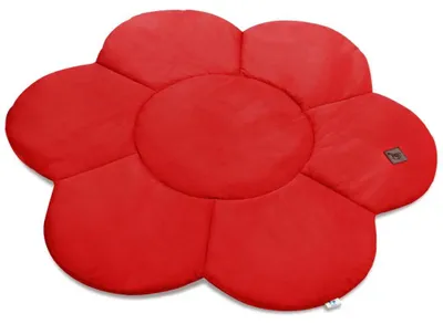 Produktbild von PEPI Kinderspielmatte BLUME aus Samt, 130 × 130 cm, gepolstert