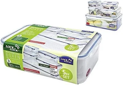Zdjęcie produktu dla LocknLock  Classic Set 5tlg. 5,60L je 1 x HPL833 (3,6L), 823 (870ml), 811 (600ml), 806 (350ml), 805 (180ml) HPL833O5
