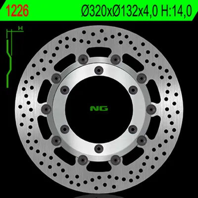 Image de NG BRAKES Bremsscheibe schwimmend rund