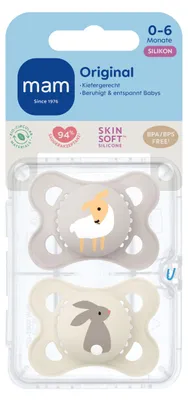 Produktbild von Original matt Silikon 0-6 "Schaf/Hase" 2 Stck
