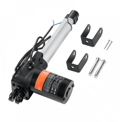 Image de actionneur linéaire 6000N DC 12V - Actionneur linéaire IP44 - Moteur électrique linéaire - Course 150mm - Niveau sonore ≤50dB - Ouverture de porte électrique - Vitesse de déplacement 5mm/s - Technique linéaire Actionneur de réglage