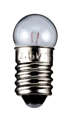 Produktbild von Kugelförmige Lampe Sockel E10 12 Volt 2,4 Watt 24 mm klar