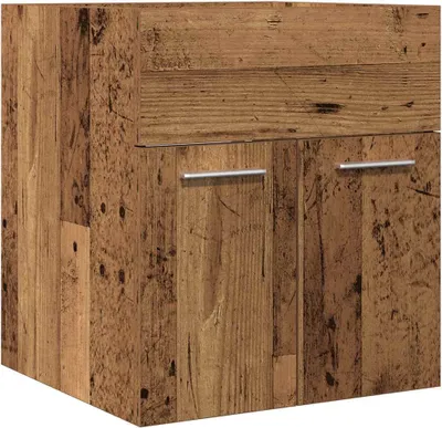 Obrázek produktu pro vidaXL Umyvadlová skříňka ve vzhledu rekultivovaného dřeva 41x38,5x46 materiál na bázi dřeva