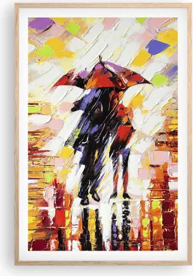 Produktbild von Gerahmtes Poster - Rahmen in heller Eiche - gehen liebhaber - 61x91,5 cm - Wand Bild - Wanddeko - Wandbilder - Kunstposter - Wandposter - Bilderrahmen - Bilder - Kunstdruck - Wandbild P2NPA61x91-3527