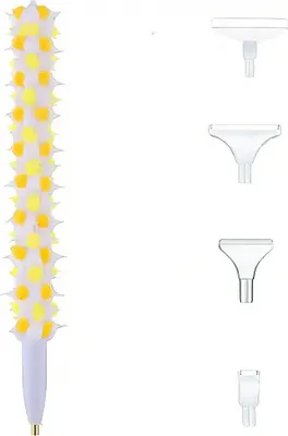 Produktbild von Diamant-Stick-Applikator + 4 Spitzen, dekorative Spikes, Gold