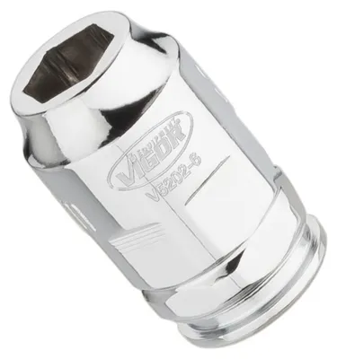 Produktbild von VIGOR Steckschlüssel-Einsatz superflach V5202-6 Vierkant hohl 6,3 mm (1/4 Zoll) Außen-Sechskant Profil 6
