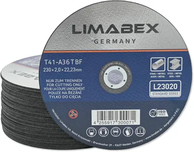 Produktbild von Trennscheiben 230 x 2.0 mm Metall Stahl Edelstahl INOX Rohre Profile Träger Bleche Stangen 25 Stück