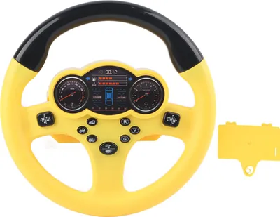 Produktbild von Electric Kids Simulation Lenkrad Spielzeug fahren Auto Bildung Toyellow